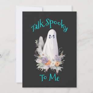 Whispering Wraith Ghost Holiday Card