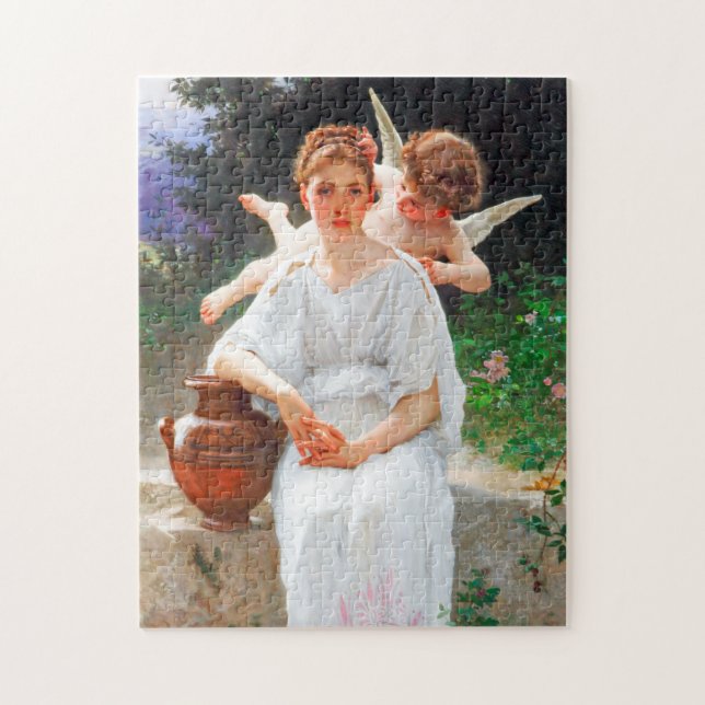 Whisperings of Love, Bouguereau Jigsaw Puzzle (Vertical)