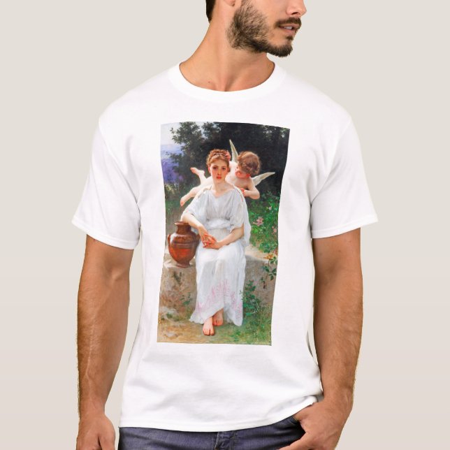 Whisperings of Love, Bouguereau T-Shirt (Front)