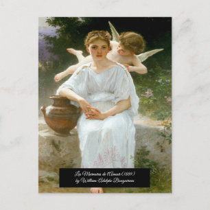 Whisperings of Love by Bouguereau Postcard