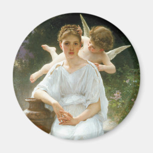 Whisperings of Love, First Reverie by Bouguereau Magnet
