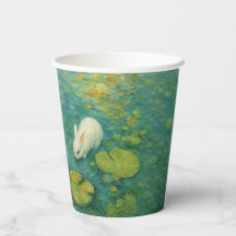 Whispers by the Lily Pond – Black Cat Paper Cup
