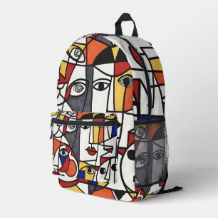 Whispers in a Line Printed Backpack