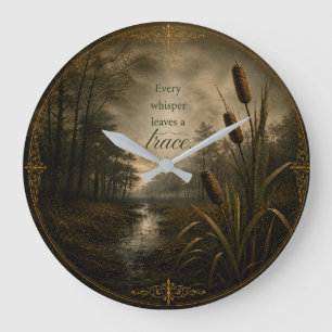 Whispers in Hollow Creek - Juliet Thorne Large Clock