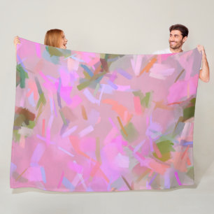 Whispers In Pink Fleece Blanket