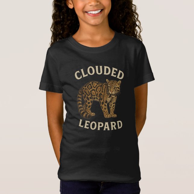 Whispers in the Canopy – Clouded Leopard in Motion T-Shirt (Front)