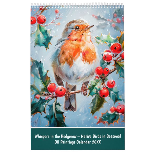 Whispers in the Hedgerow – Native Birds in Seasona Calendar (Cover)