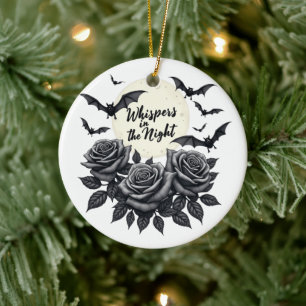 Whispers in the Night - Gothic Full Moon Ornament