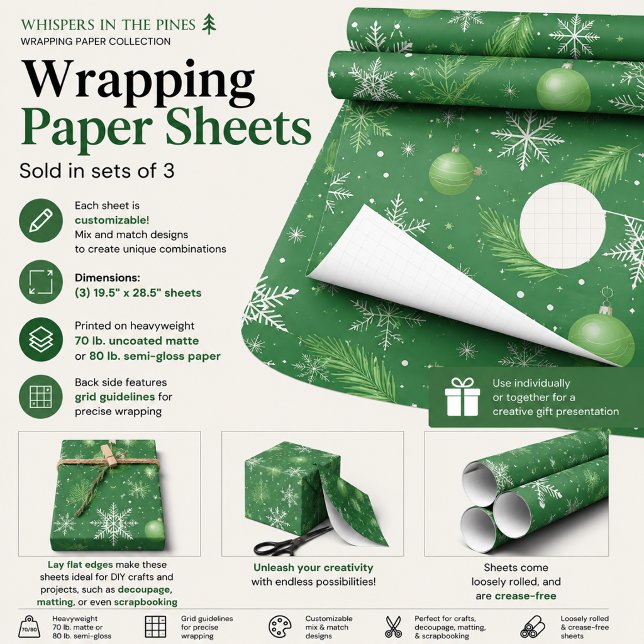 Whispers in the Pines Wrapping Paper Sheet (Creator Uploaded)