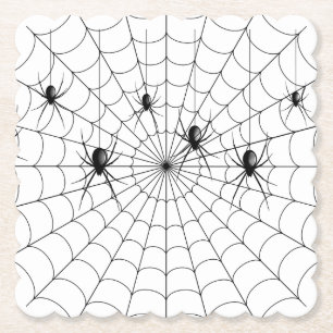 Whispers in the Web Paper Coaster