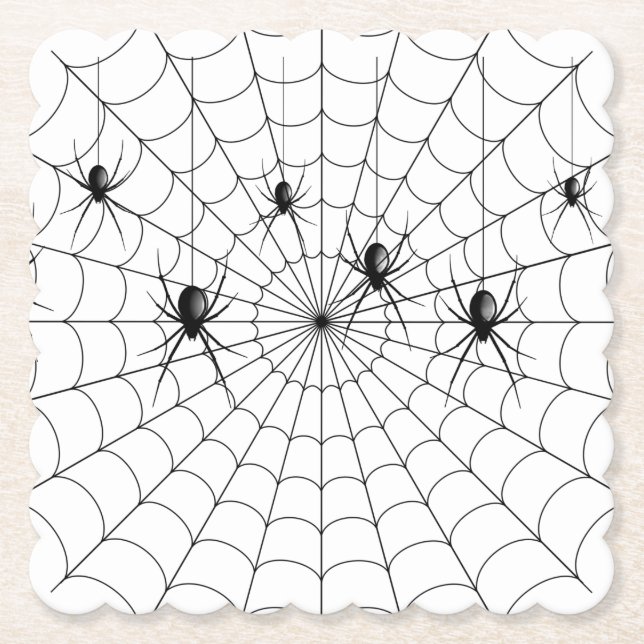 Whispers in the Web Paper Coaster (Front)