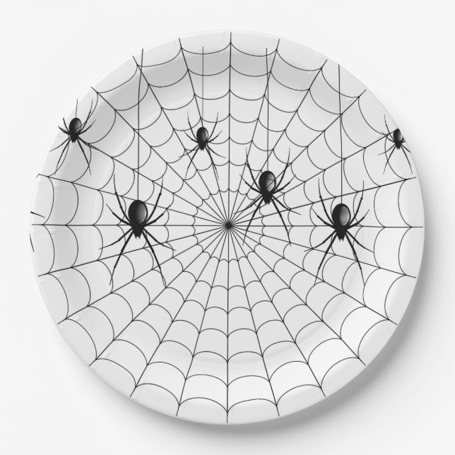 Whispers in the Web Paper Plate (Front)