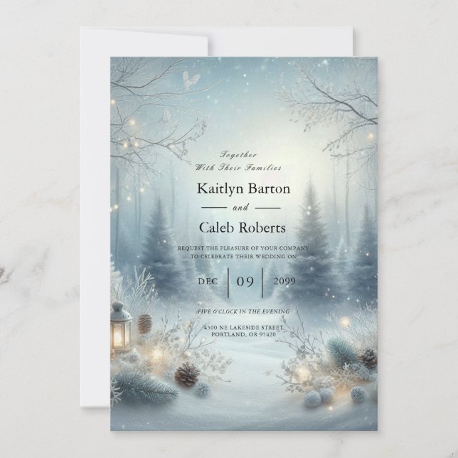 Whispers of a Winter Solstice Invitation (Front)