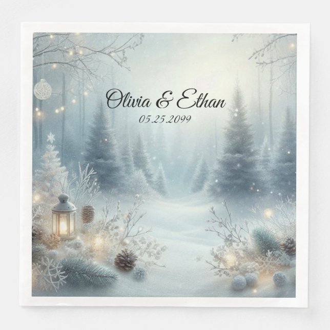 Whispers of a Winter Solstice Napkin (Front)