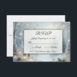 Whispers of a Winter Solstice RSVP Card<br><div class="desc">Ensure a seamless and stylish response process with these classic wedding RSVP cards. Designed to complement your wedding suite, each card offers a refined way for guests to reply to your special day. Printed on premium paper with elegant typography and space for personalised details, these RSVP cards help you gather...</div>