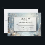 Whispers of a Winter Solstice RSVP Card<br><div class="desc">Ensure a seamless and stylish response process with these classic wedding RSVP cards. Designed to complement your wedding suite, each card offers a refined way for guests to reply to your special day. Printed on premium paper with elegant typography and space for personalised details, these RSVP cards help you gather...</div>