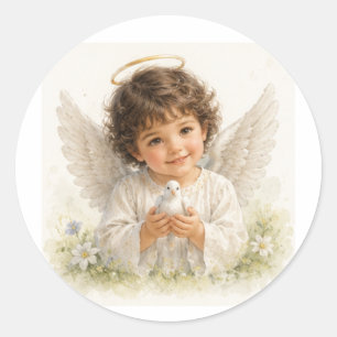Whispers of Angels - Harmony  Classic Round Sticker