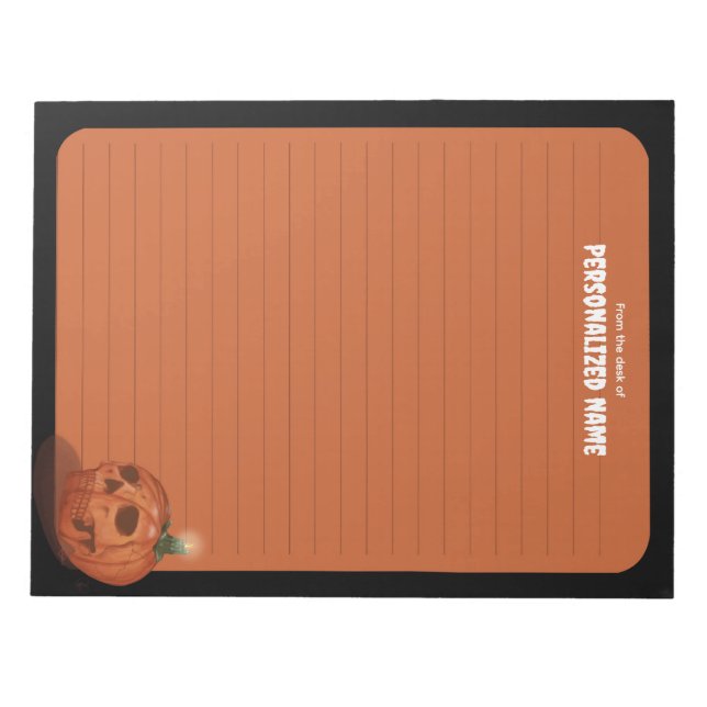 Whispers Of Autumn - Orange - Lined Notepad (Front)
