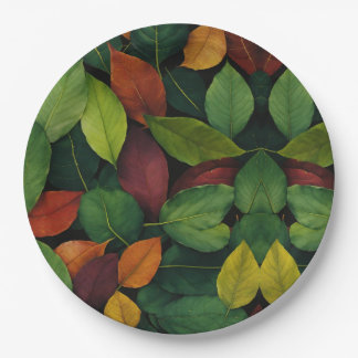 Whispers of Autumn "Paper Plate" Leafs Paper Plate