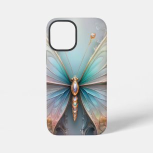 Whispers of Color: Pastel Fractal Butterfly Dream iPhone 12 Mini Case