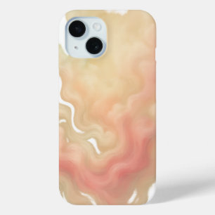 Whispers of Dawn Elegant Pastel Flow iPhone 15 Case