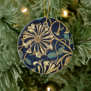 Whispers of Elegance: Honeysuckle Ceramic Tree Decoration