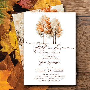 Whispers of Fall Baby Shower Invitation