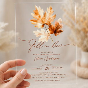 Whispers of Fall Bridal Shower Invitation