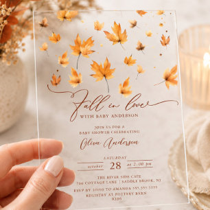 Whispers of Fall Bridal Shower Invitation