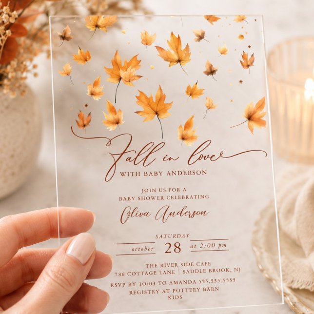 Whispers of Fall Bridal Shower Invitation (Creator Uploaded)