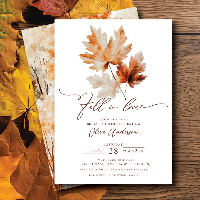 Whispers of Fall Bridal Shower Invitation (Creator Uploaded)