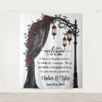 Whispers of Forever Romantic Welcome Backdrop