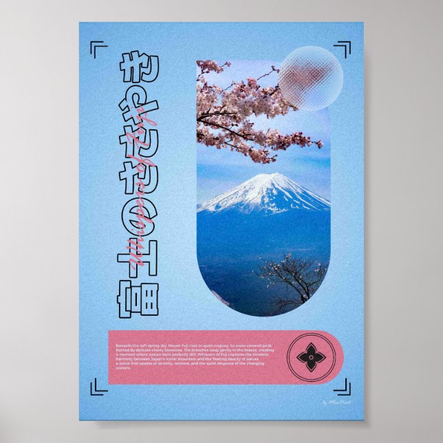 Whispers of Fuji – Mount Fuji & Sakura Poster (Front)