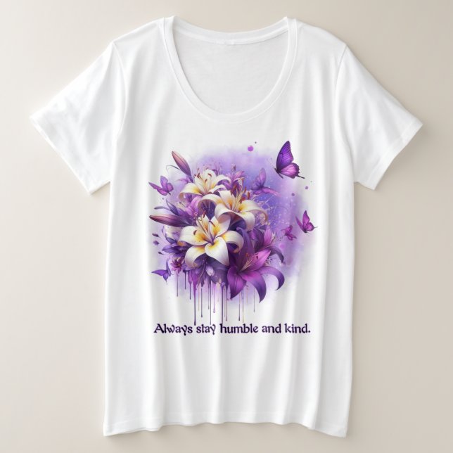 Whispers of Grace Plus Size T-Shirt (Design Front)