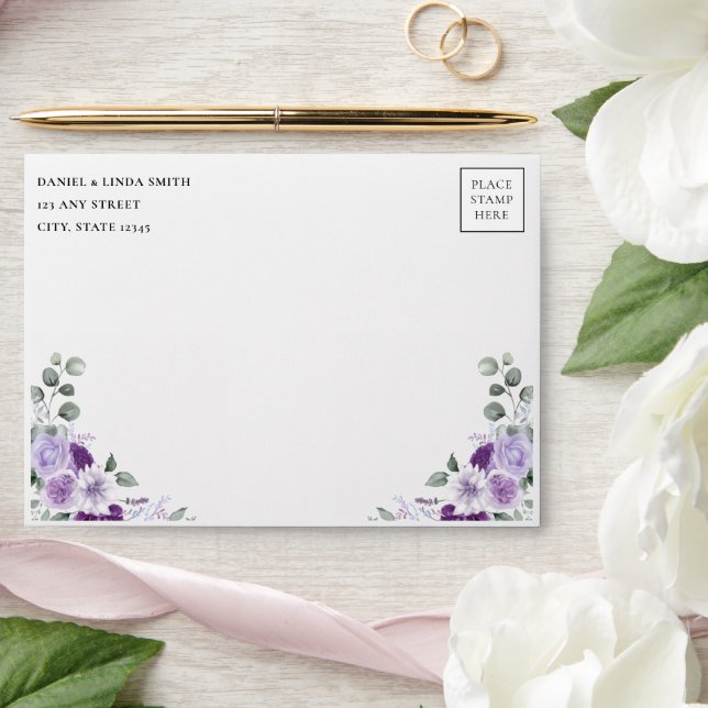 Whispers of Lavender: Elegance Bloom  Envelope (Wedding)