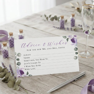 Whispers of Lavender: Elegance in Bloom Advice Enclosure Card