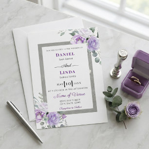Whispers of Lavender: Elegance in Bloom Invitation