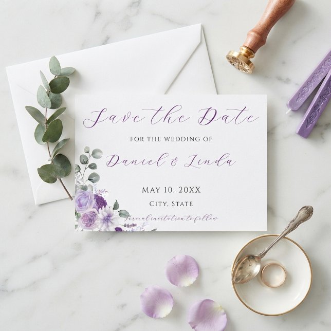 Whispers of Lavender: Elegance in Bloom Save The Date (Whispers of Lavender: Elegance in Bloom Save The Date)