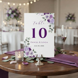 Whispers of Lavender: Elegance in Bloom Table Number