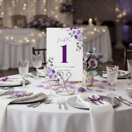 Whispers of Lavender: Elegance in Bloom Table Number