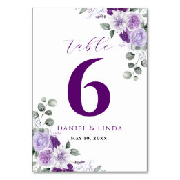 Whispers of Lavender: Elegance in Bloom Table Number