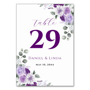 Whispers of Lavender: Elegance in Bloom Table Number
