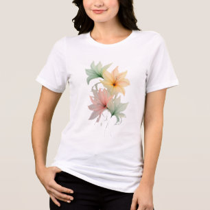 Whispers of Light Ethereal Bloom Petals in the Voi Tri-Blend Shirt