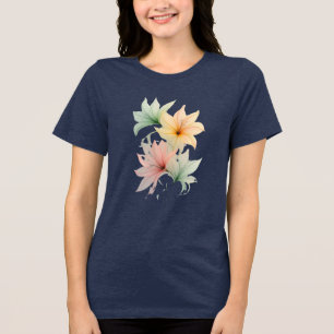 Whispers of Light Ethereal Bloom Petals in the Voi Tri-Blend Shirt