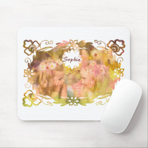 Whispers of Magic: Two Fairy Friends in a Garden Mouse Pad