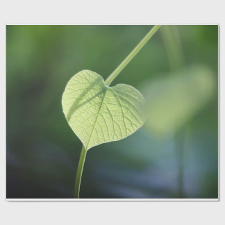 "Whispers of Nature – The Green Leaf" Wrapping Paper