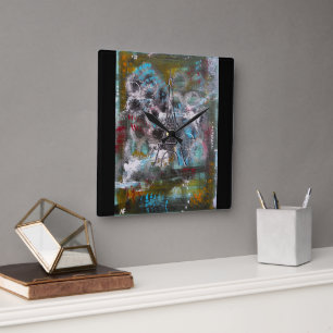 Whispers of Paris Painting by Alfred Fox Square Wall Clock