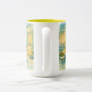 Whispers of Sage Vintage Sealife Two-Tone Coffee Mug