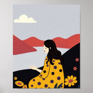 "Whispers of Spring: A Serene Moment Poster