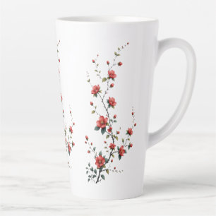 Whispers of Spring Blossoms in Quiet Bloom Petals Latte Mug